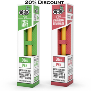 20% discount of CBDfx disposable vape pens
