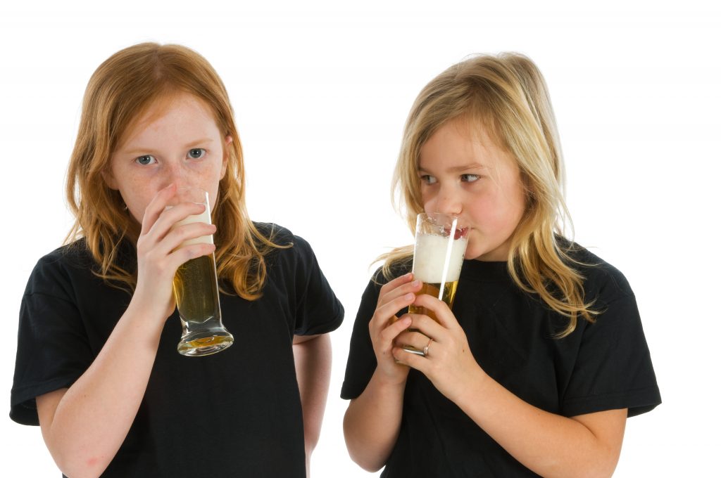 kids drinking alcohol