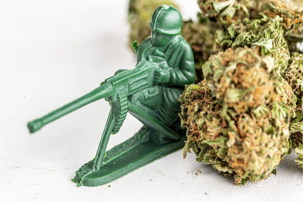 smoking cannabis military