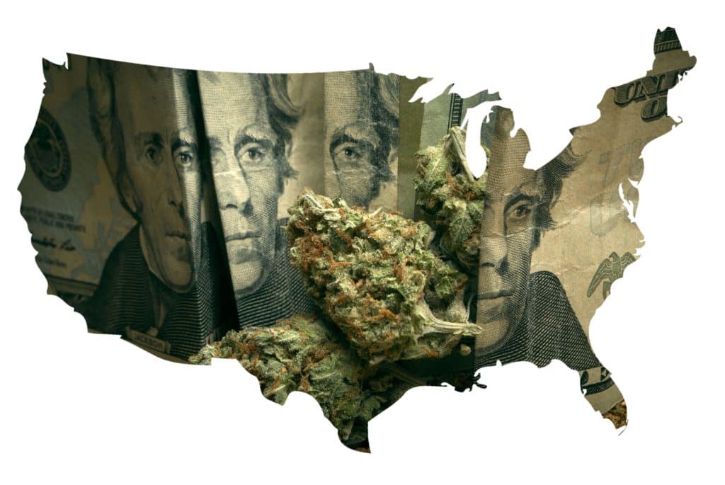 Which states became legal for marijuana during mid term elections