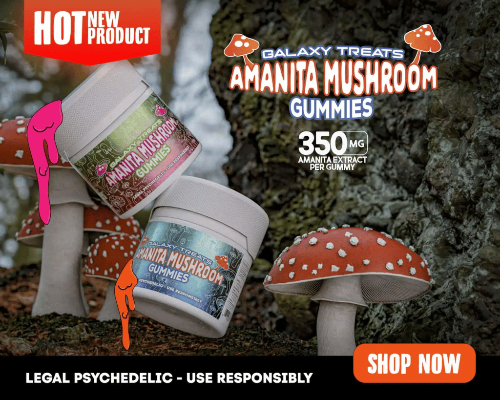 Amanita Mushroom Gummies - 25% discount using Delta25 coupon code