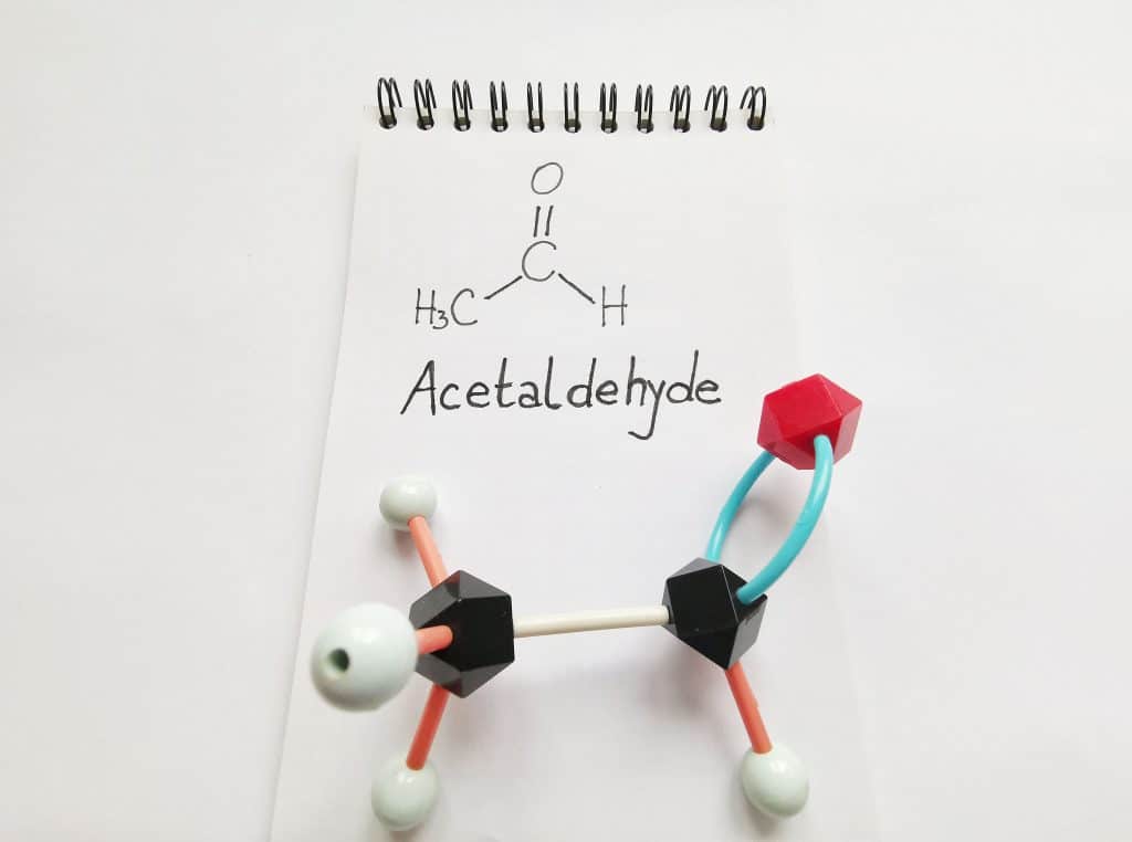 How acetaldehyde contributes to alcohol hangovers