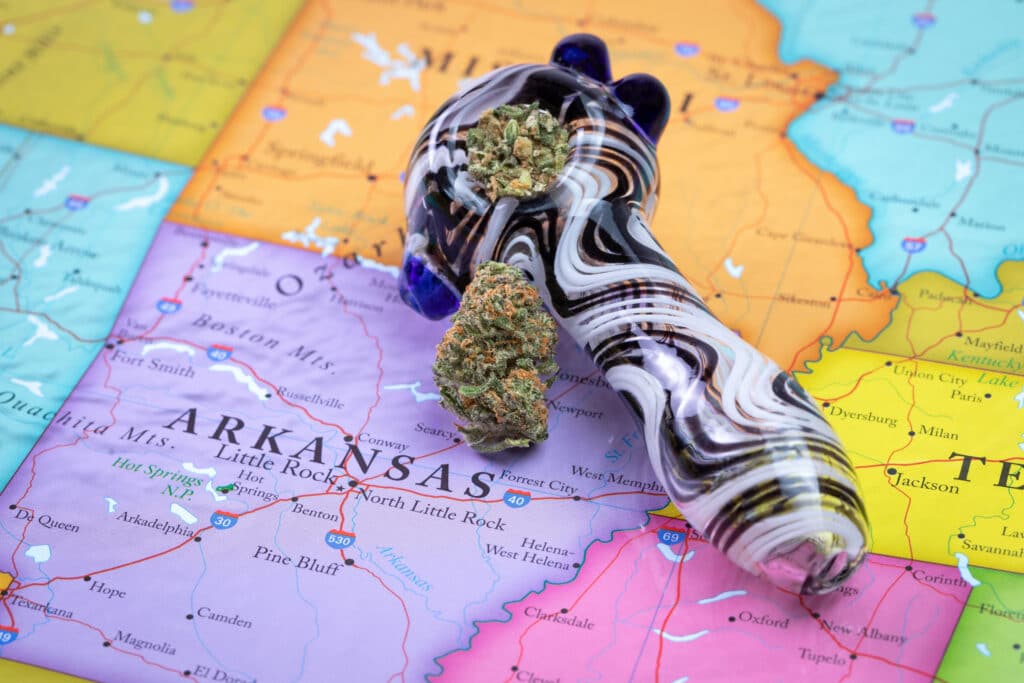 Arkansas is not a recreational cannabis state