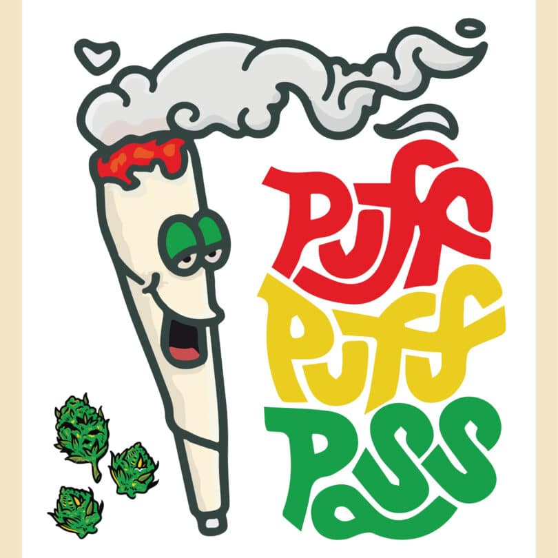 Puff, puff, pass is a part of general smoking etiquette