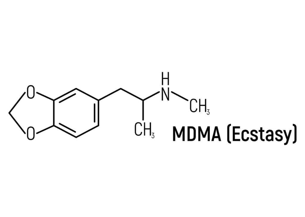 Chemical formula for MDMA