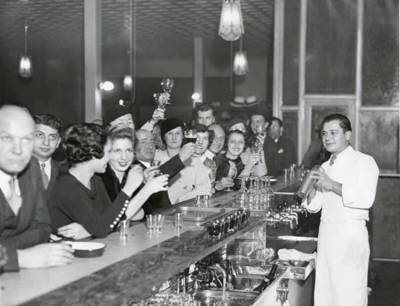Speakeasy during prohibition
