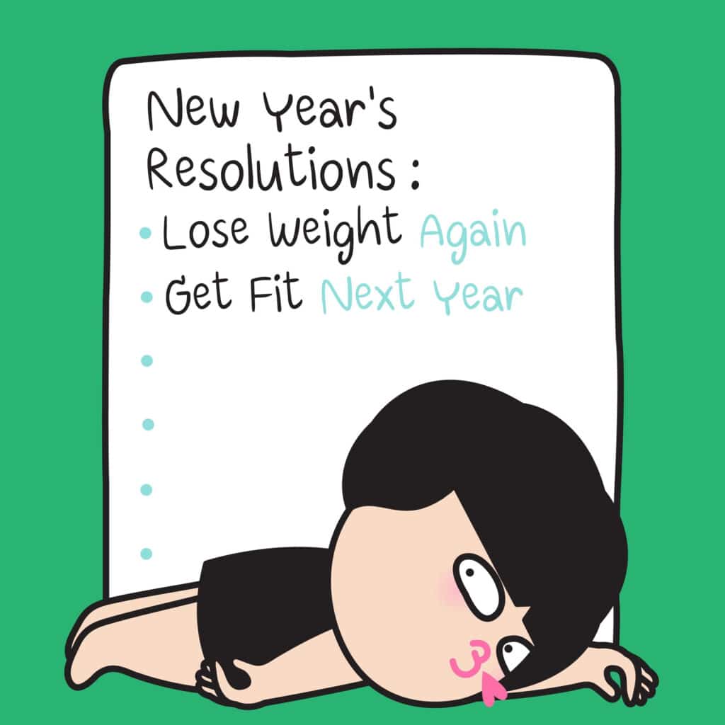 New Year's resolutions became somewhat of a joke