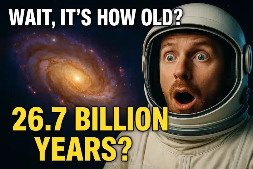 The True Universe Age May Be 26.7 Billion Years Old