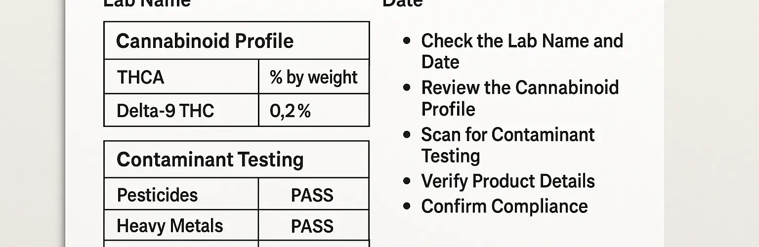 How to Read a Certificate of Analysis (COA) When Shopping for THCA Flower