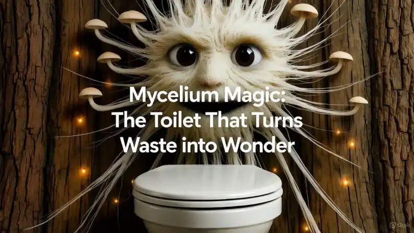 The World’s First Mushroom Powered Toilet Turns Waste into Renewal