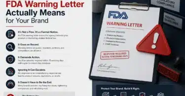 What an FDA Warning Letter Means for Your Brand