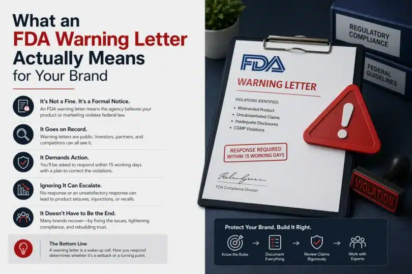 What an FDA Warning Letter Means for Your Brand