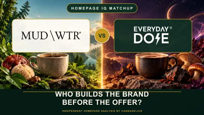 MUD/WTR vs Everyday Dose: Mushroom Coffee Homepage Test