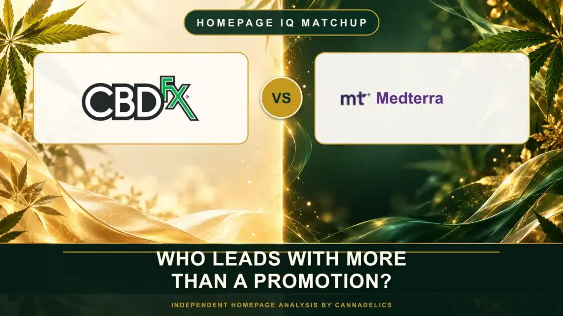 CBDfx vs Medterra Which Homepage Guides CBD Buyers Better