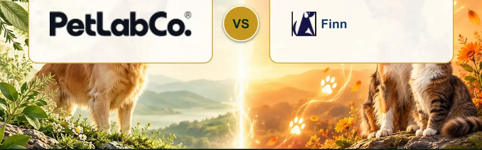 PetLabCo vs Finn Which Pet Supplement Homepage Makes the Choice Easier