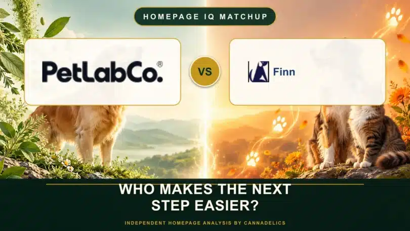 PetLabCo vs Finn Which Pet Supplement Homepage Makes the Choice Easier