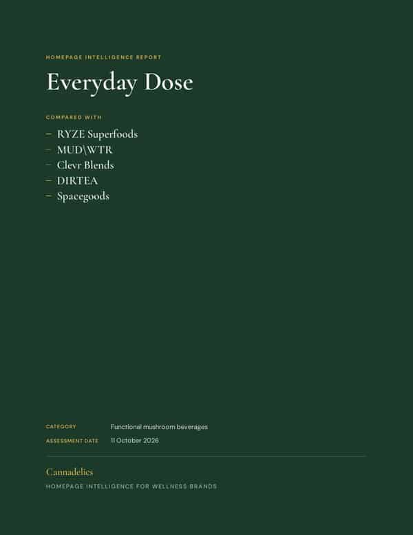 Cover of the Homepage Intelligence Report for Everyday Dose
